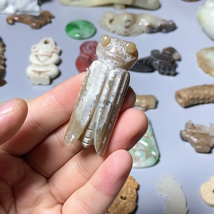 和田玉未镶嵌颈饰158