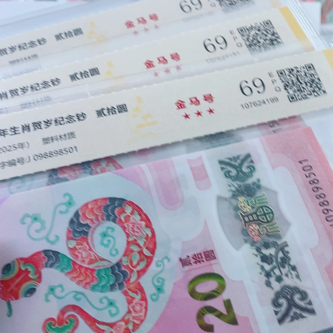 塑料蛇钞 金马号 单张随机发