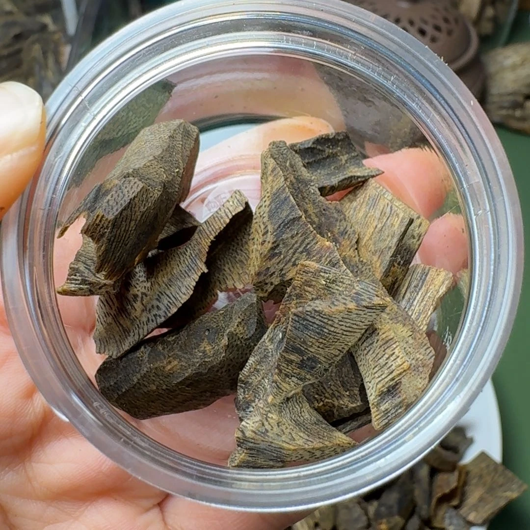 沉香手把件海南原木树棋楠沉水牛肉干块料10克