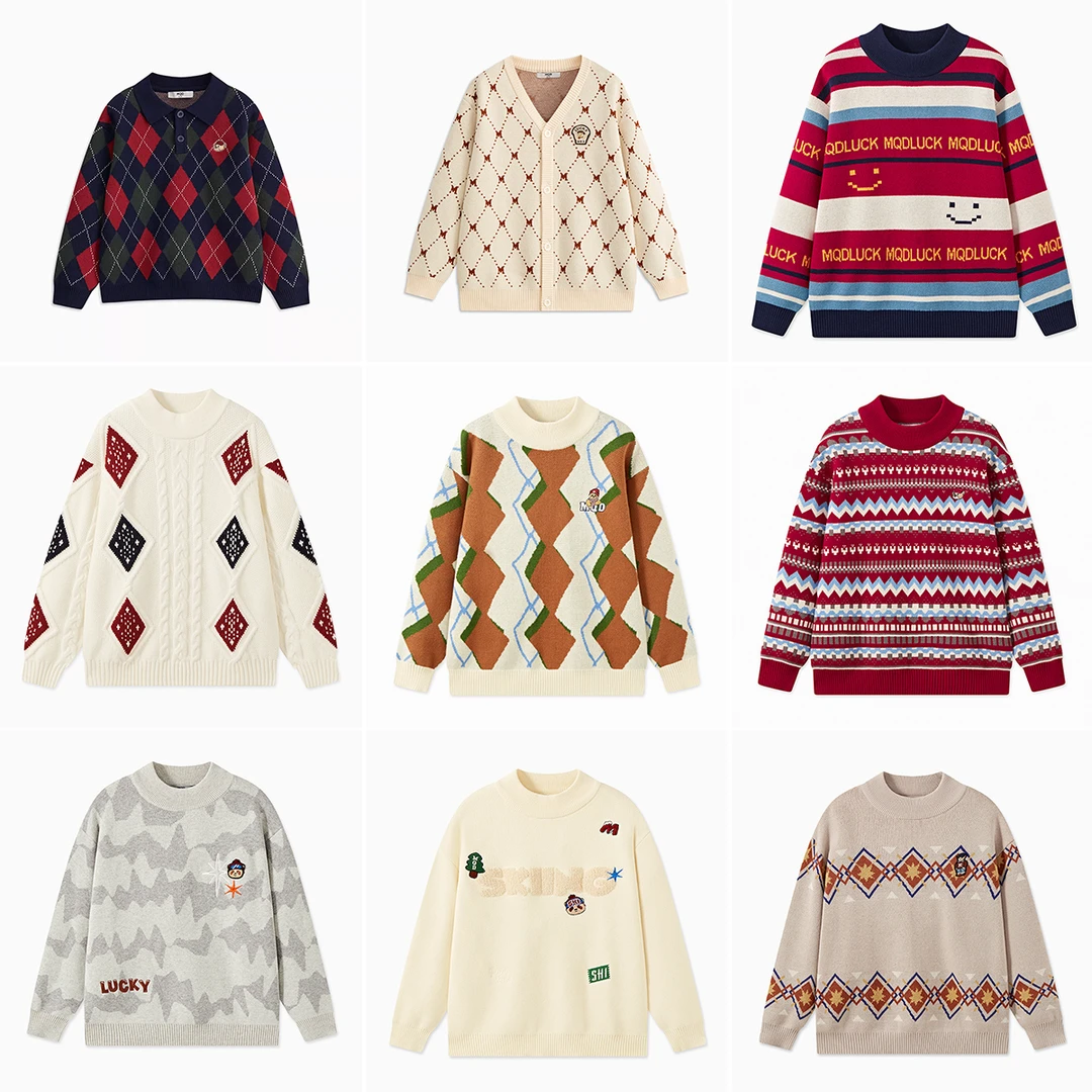 F15【先选尺码，再选颜色】MQD童装秋冬新品休闲毛衣