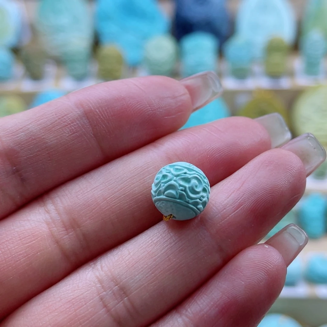 绿松石未镶嵌珠宝奇石10mm