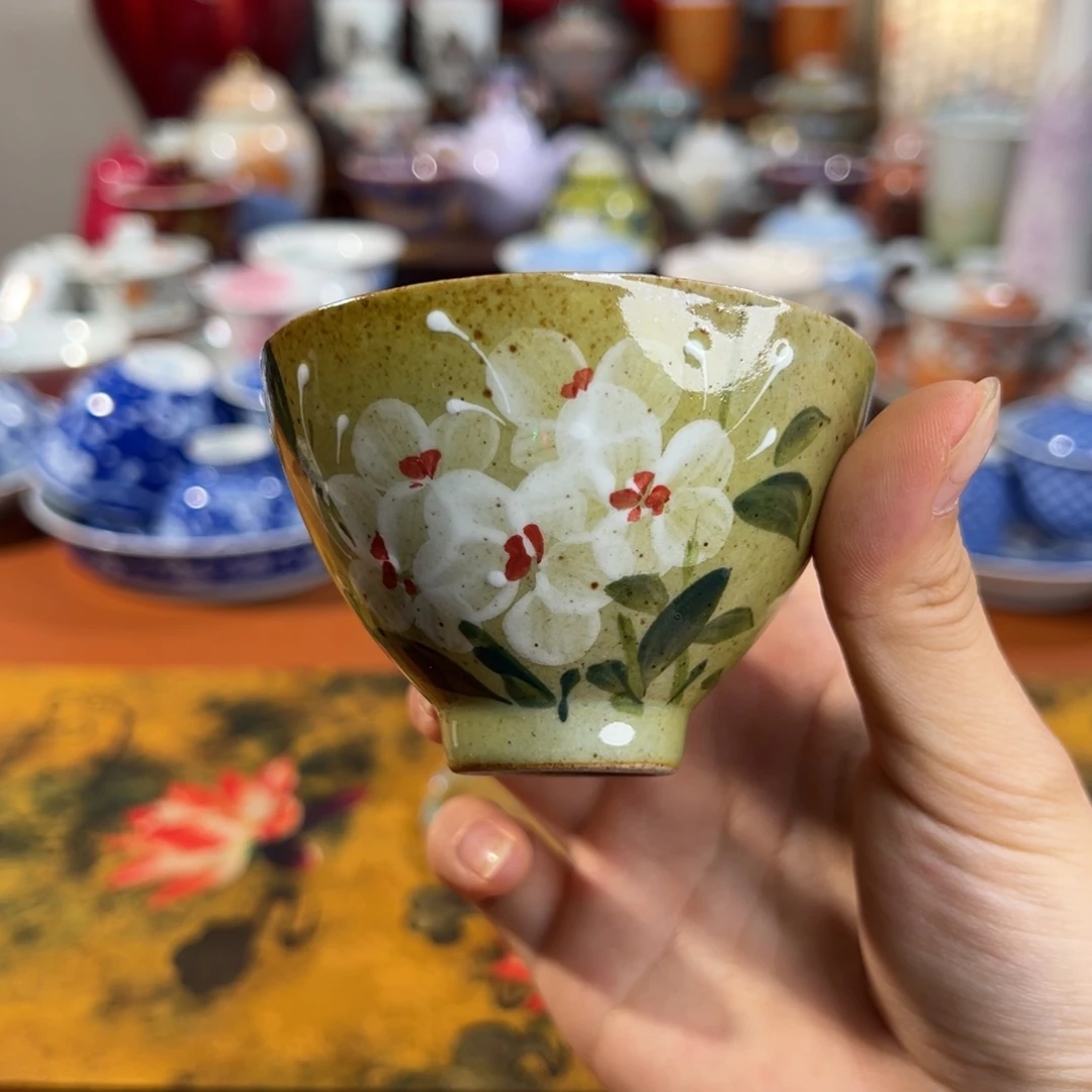 知冬煮雪手工手绘茶具单杯