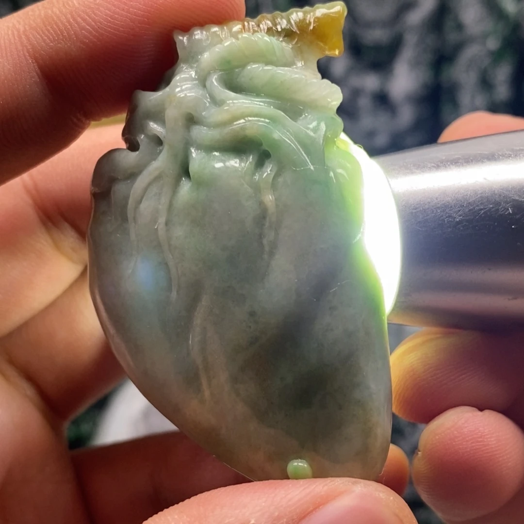 定制翡翠未镶嵌天然翡翠A货五脏心