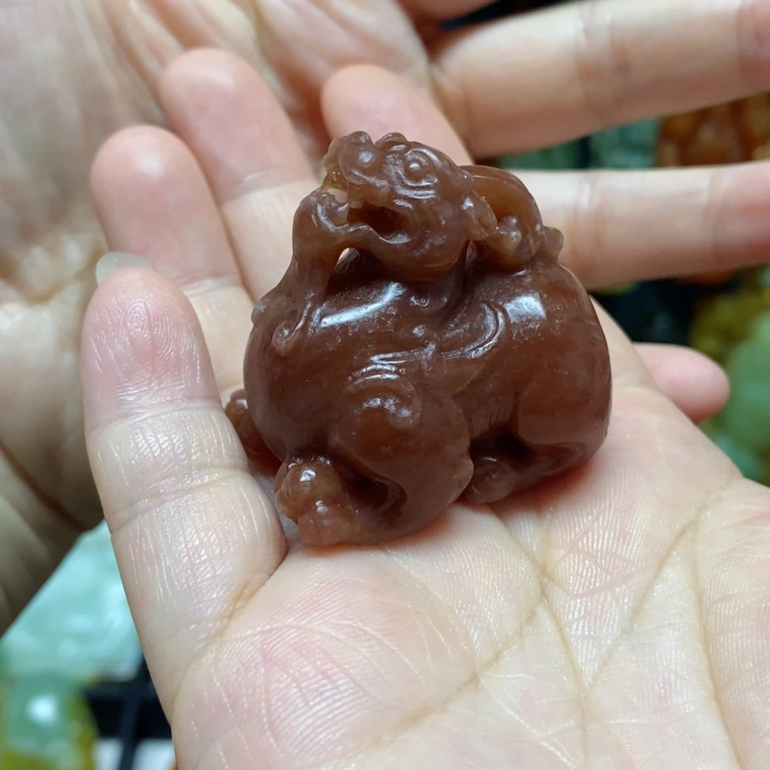 蛇纹石玉未镶嵌手把件