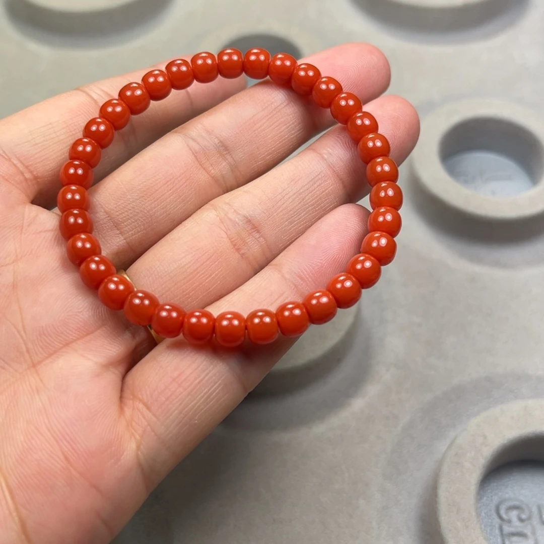 南红玛瑙老型手串未镶嵌