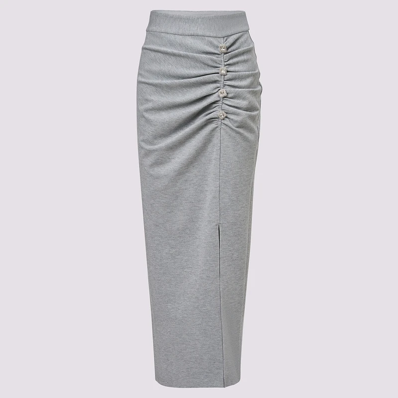 MAXRIENY【专用】MAXRIENY灰色褶皱卫衣半裙