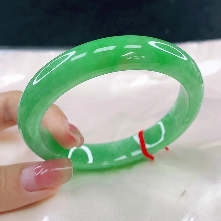 翡翠未镶嵌手镯圈55.5，14013