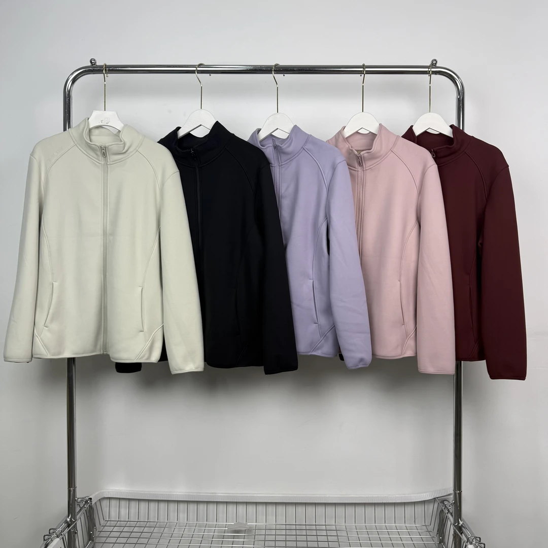 2570/K057女款小糯米绒秋冬立领拉链外套保暖上衣女外套