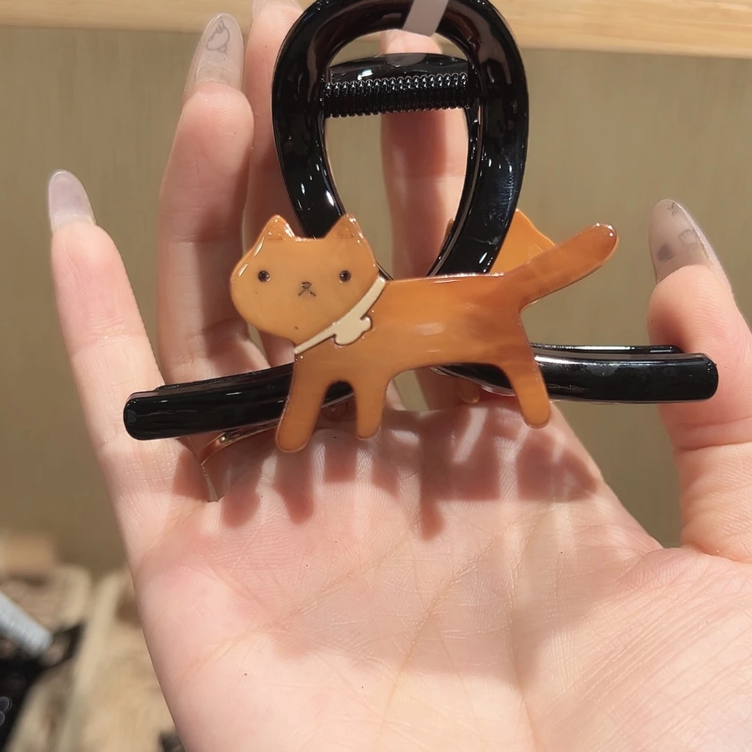 仿珍珠非金属小猫中抓