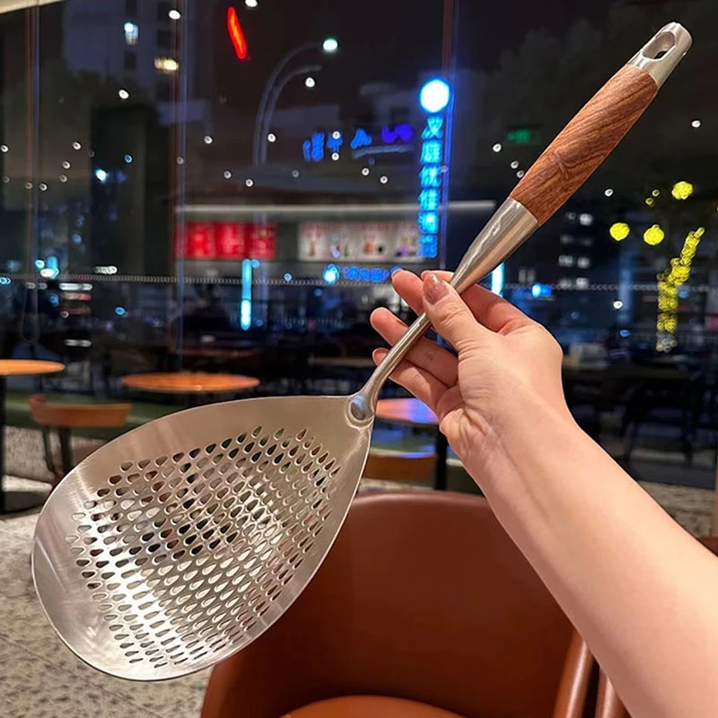【好物推荐】不锈钢食品级漏勺大花椒漏勺厨房捞面捞饺子沥水神器