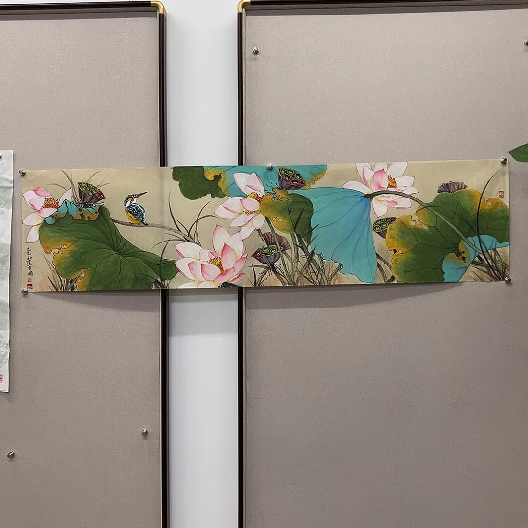 国画艺术家真人手绘