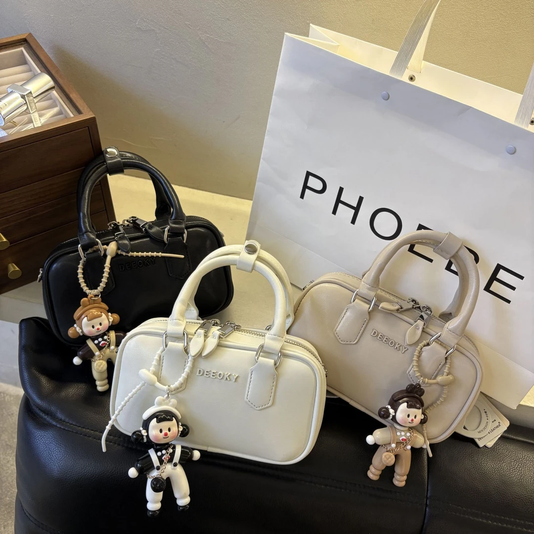 2025春季新款斜挎手提波士顿枕头包 小众轻奢简约上班通勤百搭