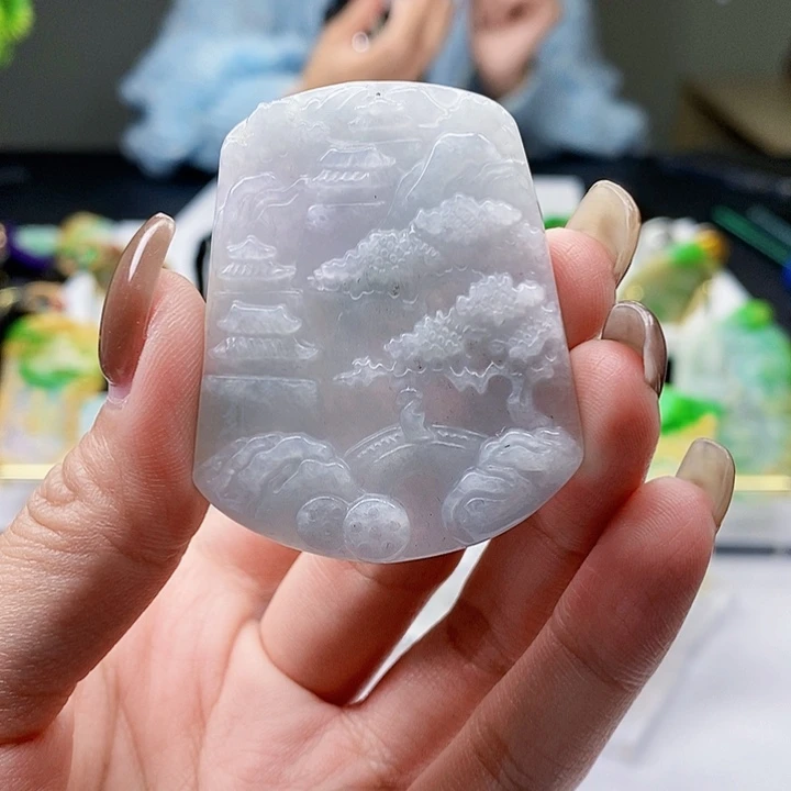 颈饰未镶嵌翡翠翡翠A货