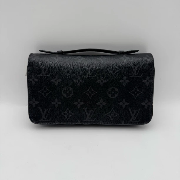 95新 LouisVuitton/路易威登 黑老花xl手拿包尺寸22/13男士2680