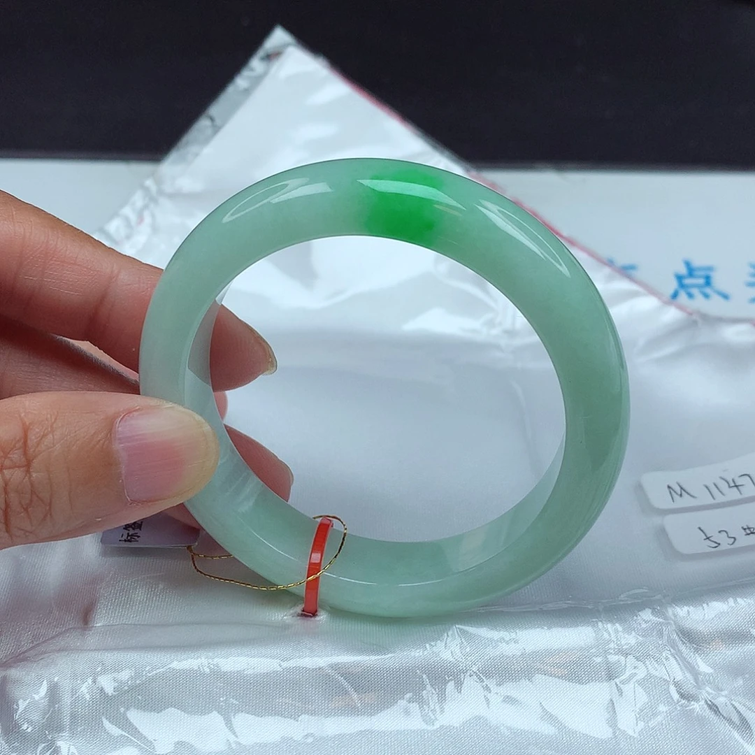 翡翠未镶嵌手镯53圈4788