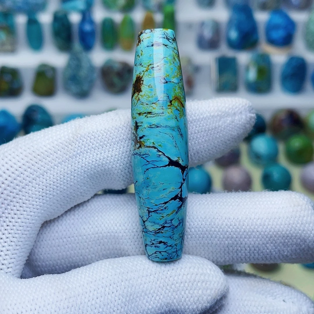 绿松石未镶嵌天珠