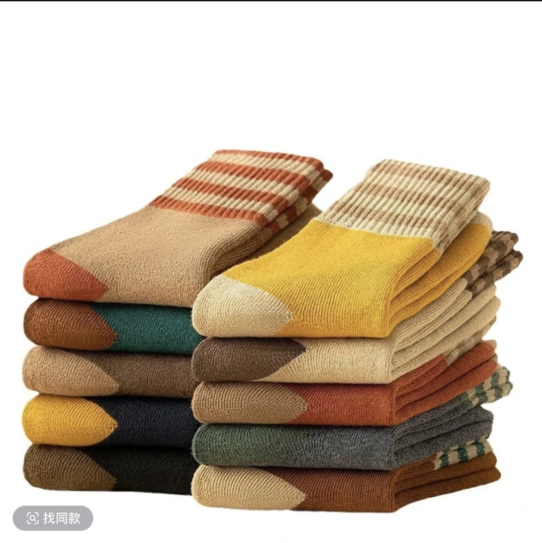 秋冬超厚毛圈袜子加厚加绒舒适百搭琐稳女士袜子