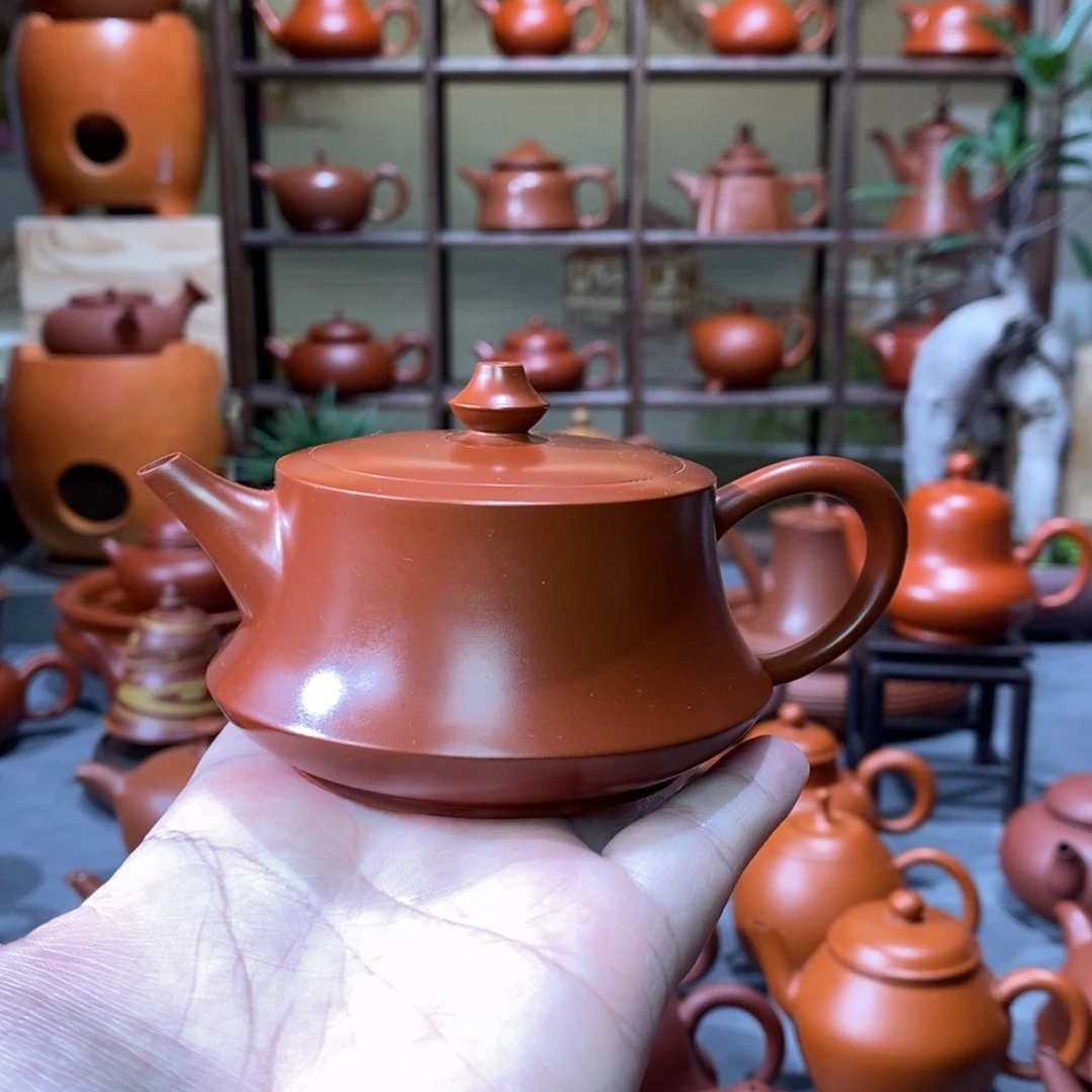 紫砂茶壶章广鑫单印柱础壶120cc