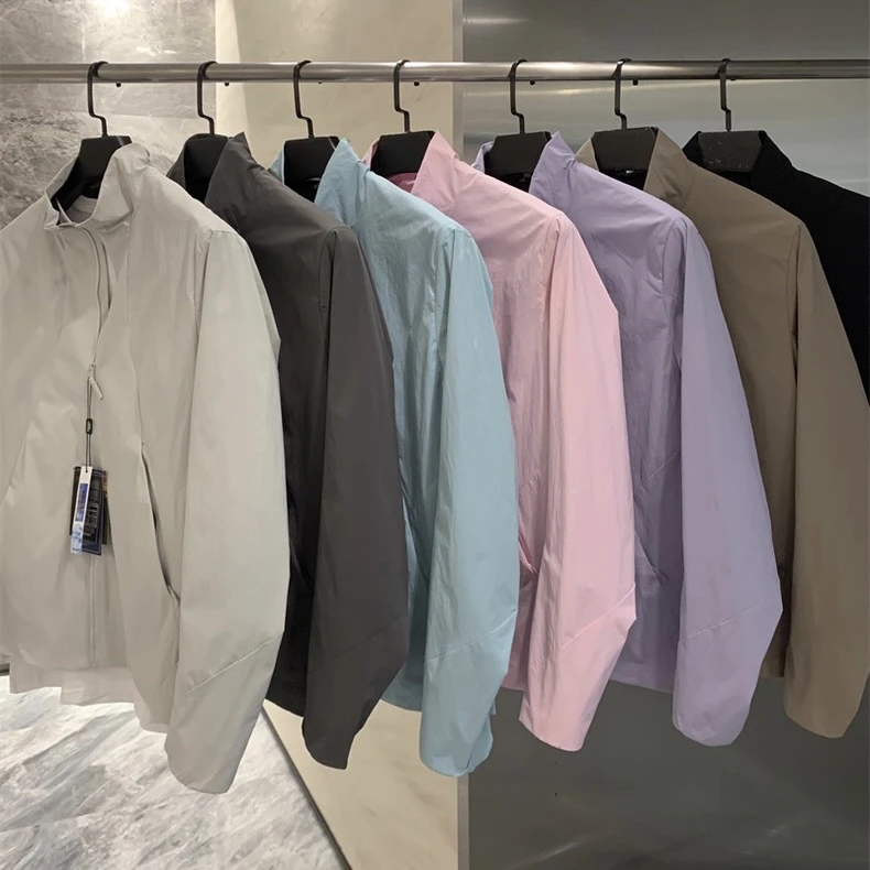 春秋户外美式立领防风夹克百搭上衣商务通勤运动休闲机能外套男士