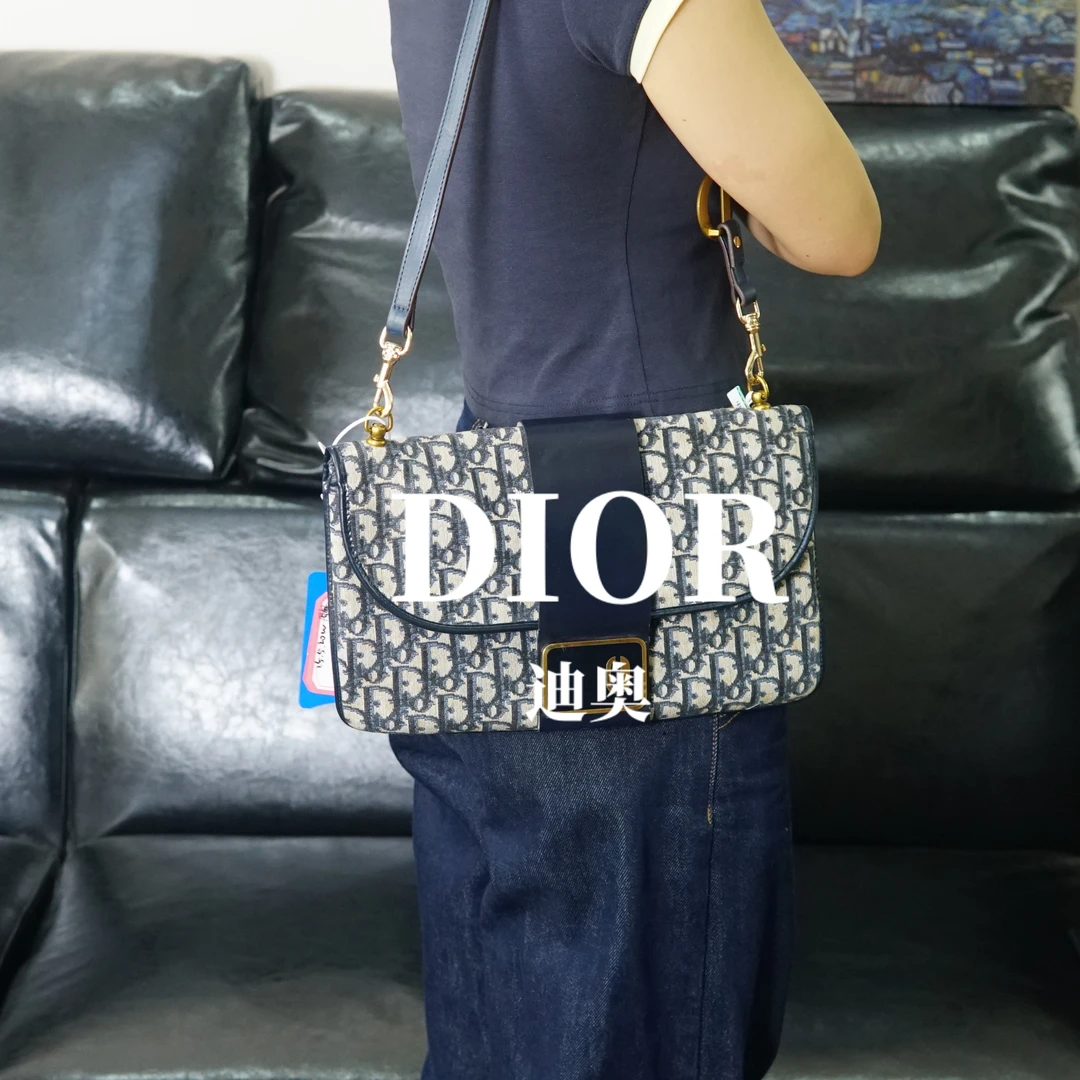 95新 DIOR/迪奥 老花翻盖单肩包/WJ05720018/0018