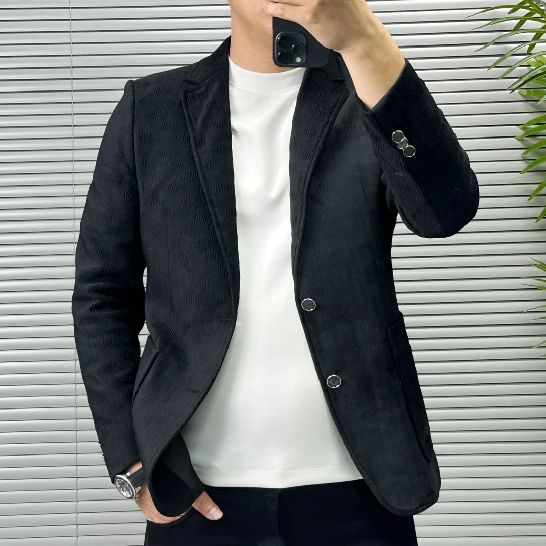 【文文的店】2025秋季新品男士高端轻奢时尚商务休闲西服4X130