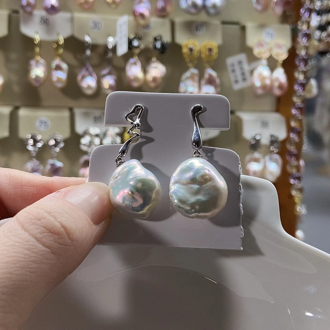 合金颈饰淡水珍珠特价耳饰4722银配