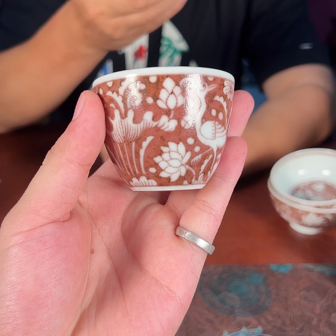杯景德镇手绘艺术老万晚场