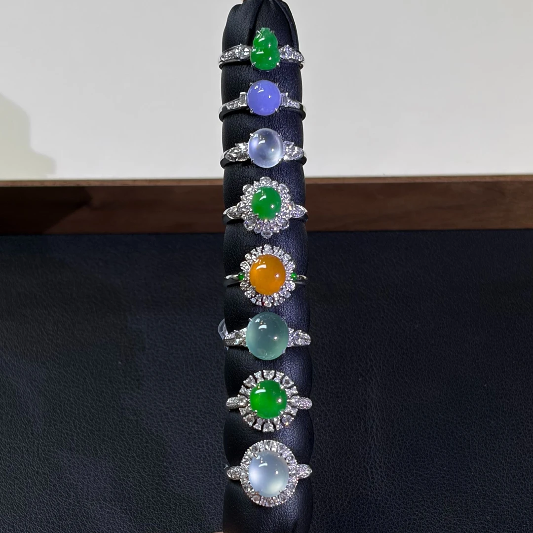 翡翠戒指1件-18K金-多样性发货只发一件-CD94-BK|CXQ21