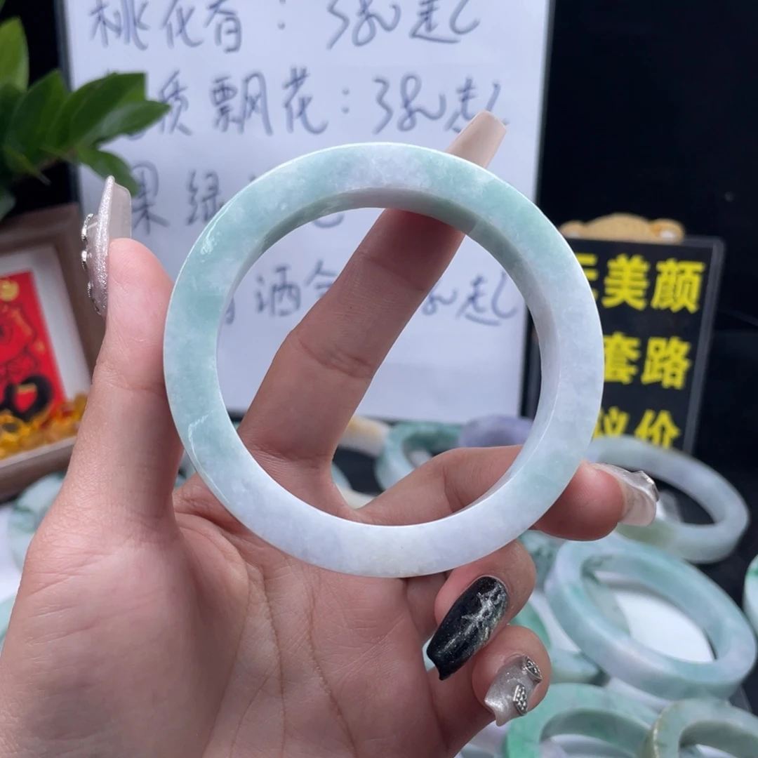 定制翡翠未镶嵌纯天然A货翡翠手镯