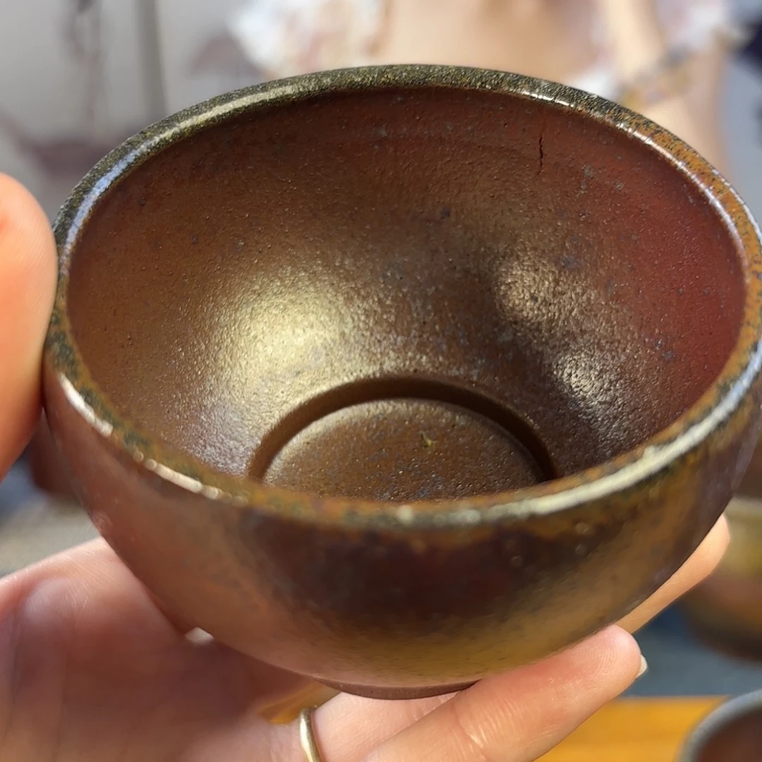 美***堂茶壶紫砂柴烧紫砂瑕疵杯