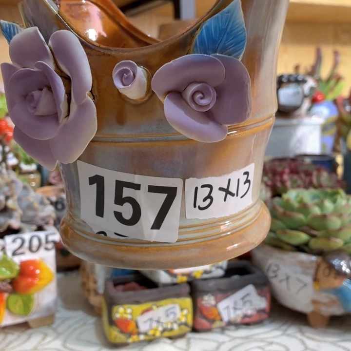 多肉花盆满15包邮，爱退款拉黑