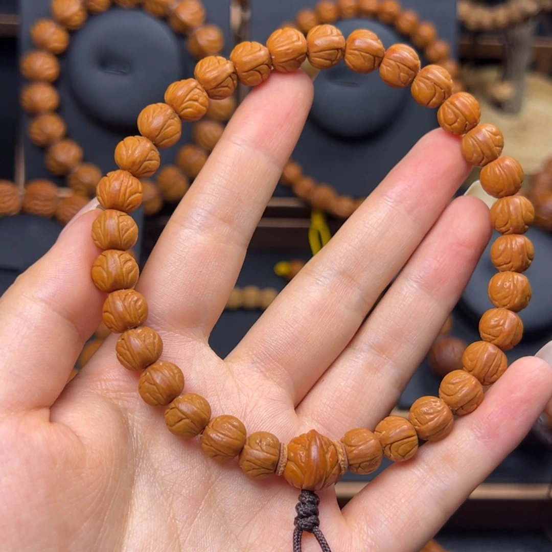 ※***※手串桃核野生玉龙脊0.9