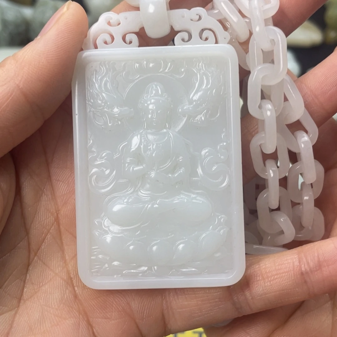 和田玉未镶嵌挂件