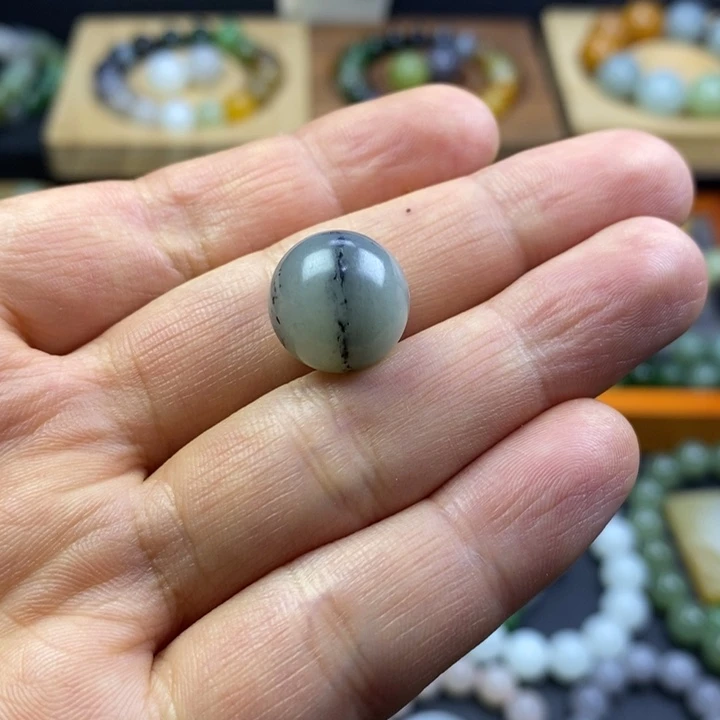 和田玉未镶嵌珠宝半成品青花卡14