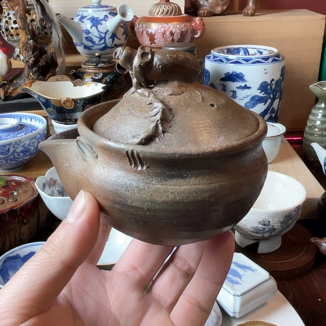 逸*备前宝瓶一个有窑带哦