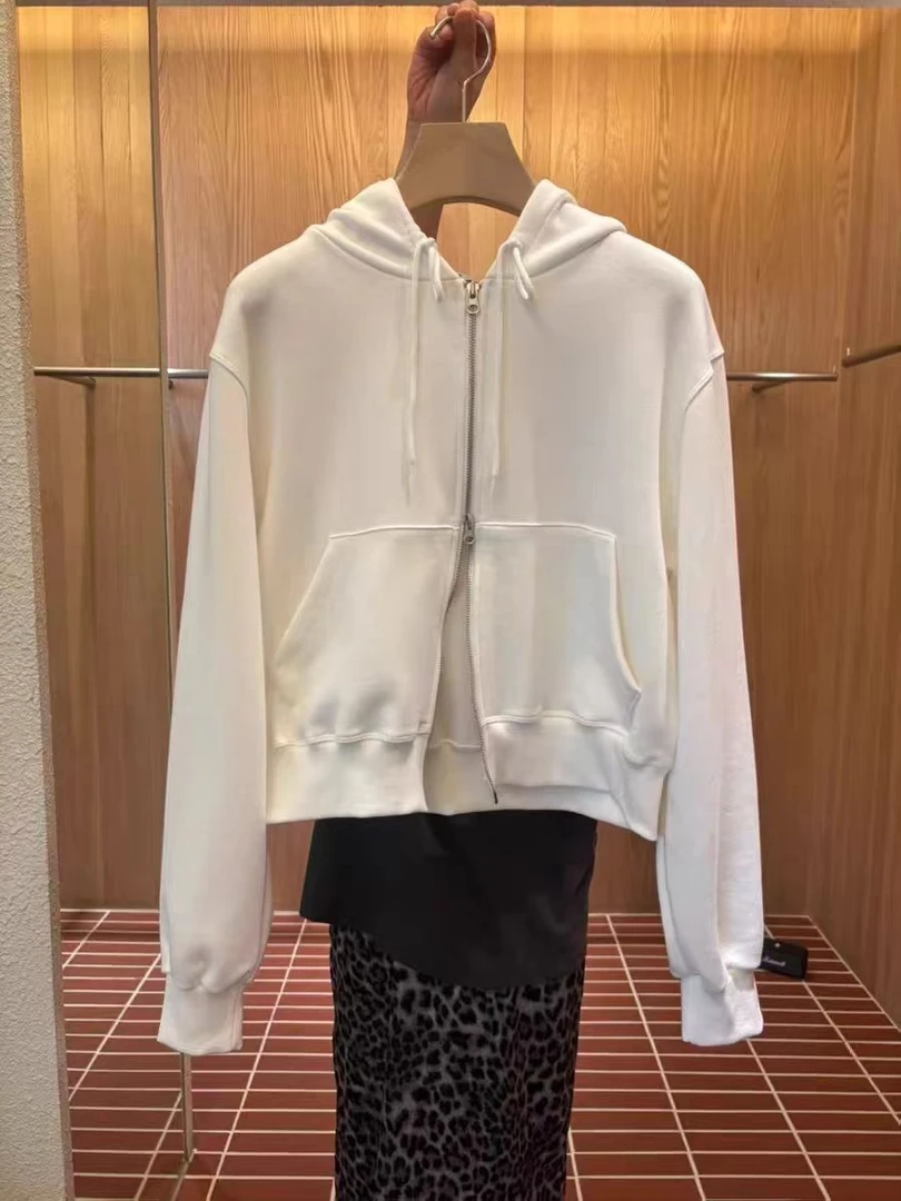 东大门韩代 25秋季新款时尚百搭连帽拉链卫衣外套女NO 退 NO 换