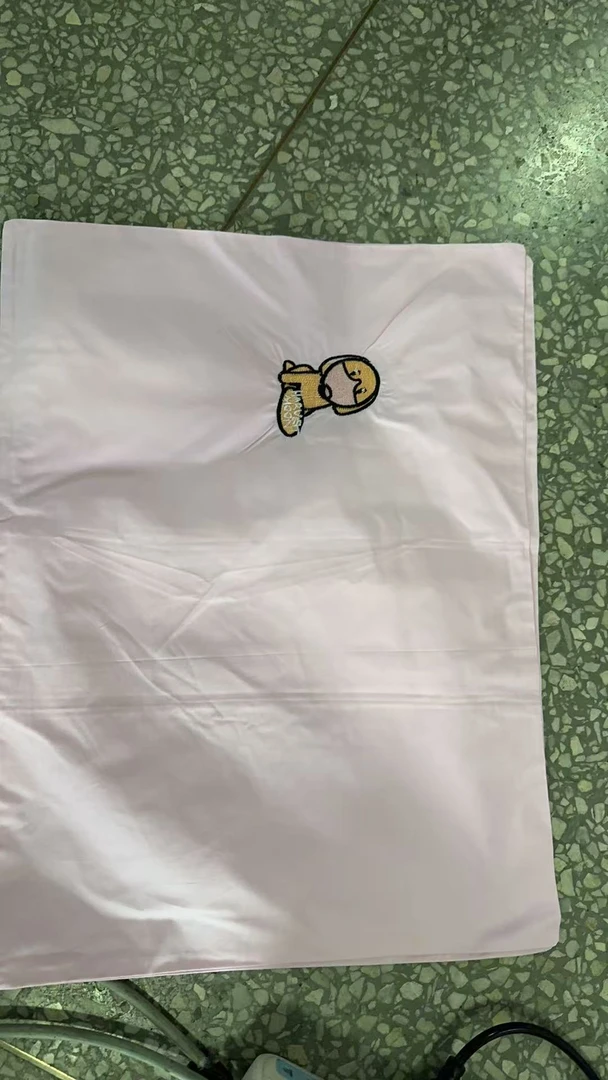 《兵哥外贸》3楼35×50粉色全棉小狗绣花枕套 发1对