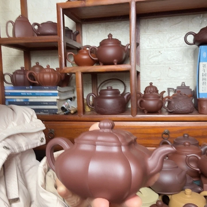 炫***棣茶壶紫砂传壶掇球300，500，cc精工半手工