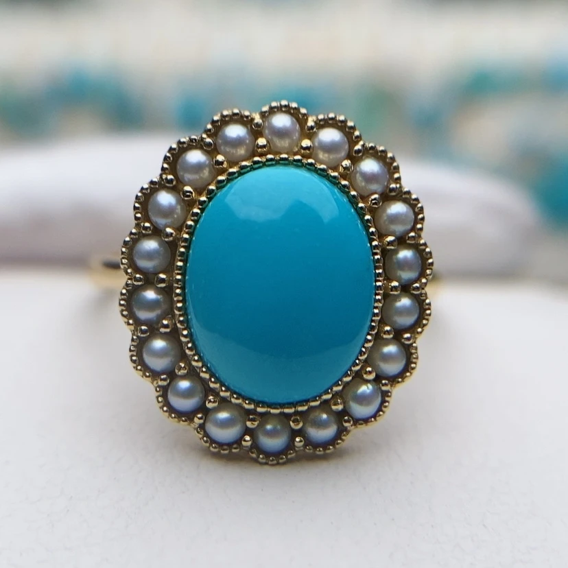 【闪购商品】绿松石配饰18K金镶嵌