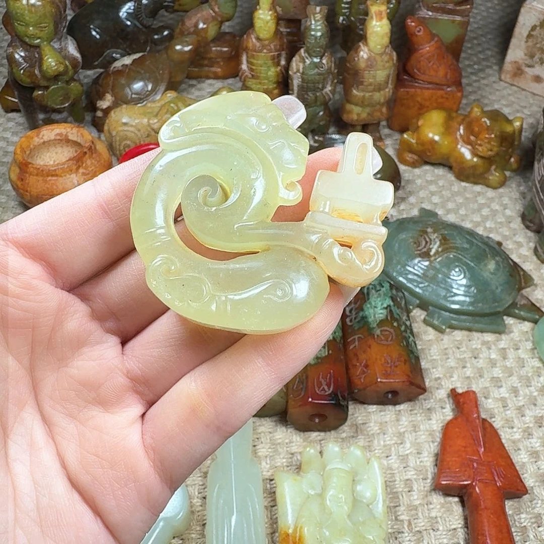 白玉菩提吊坠挂件
