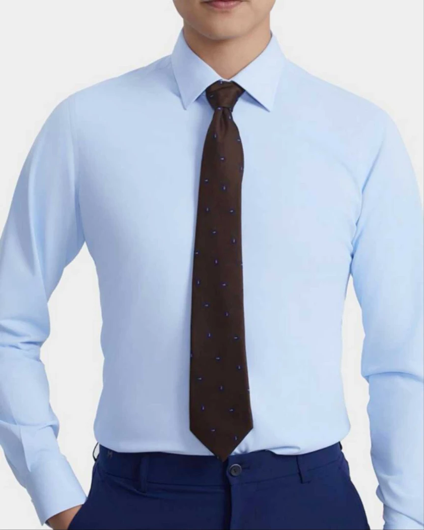 DDD【101-200】男款高级高衬衫秋冬蓝色休闲职业长袖白色条纹衬衣