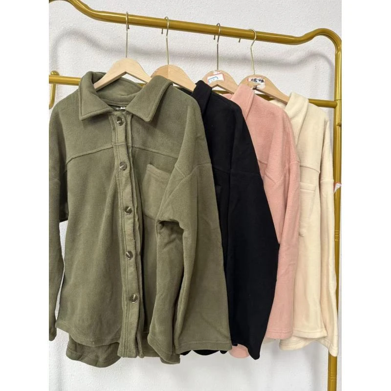 唯琳剪标  A12-5-0926款  春秋款多袋毛呢女款衬衫