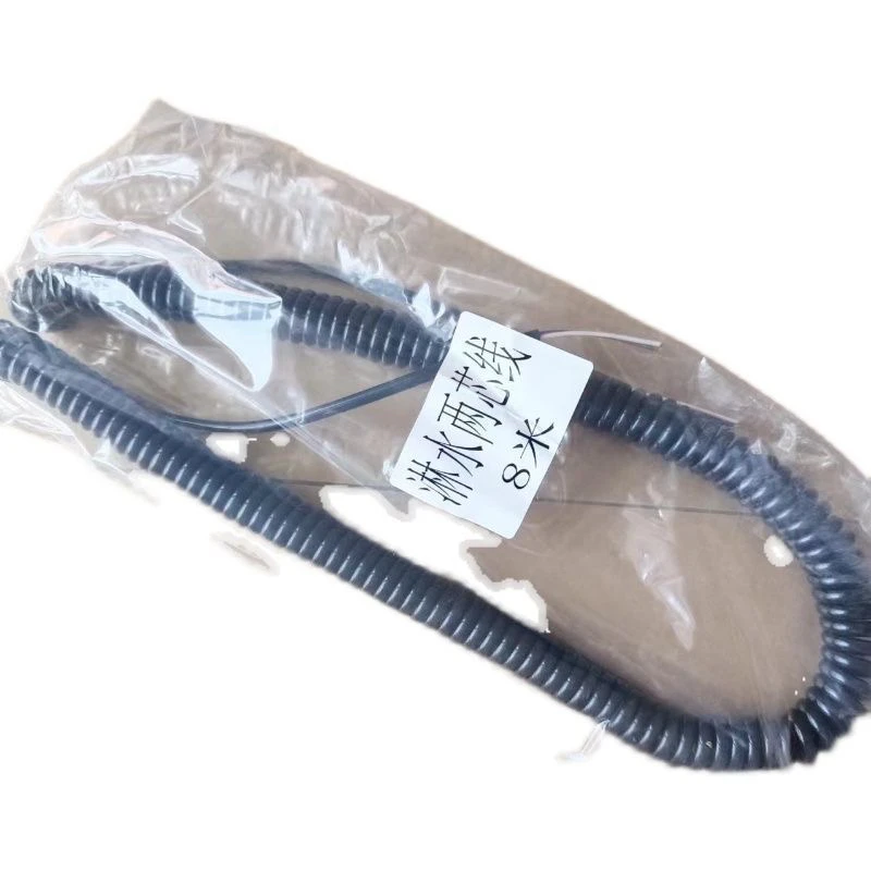 新款纯铜货车淋水专用两芯加粗螺旋线8米