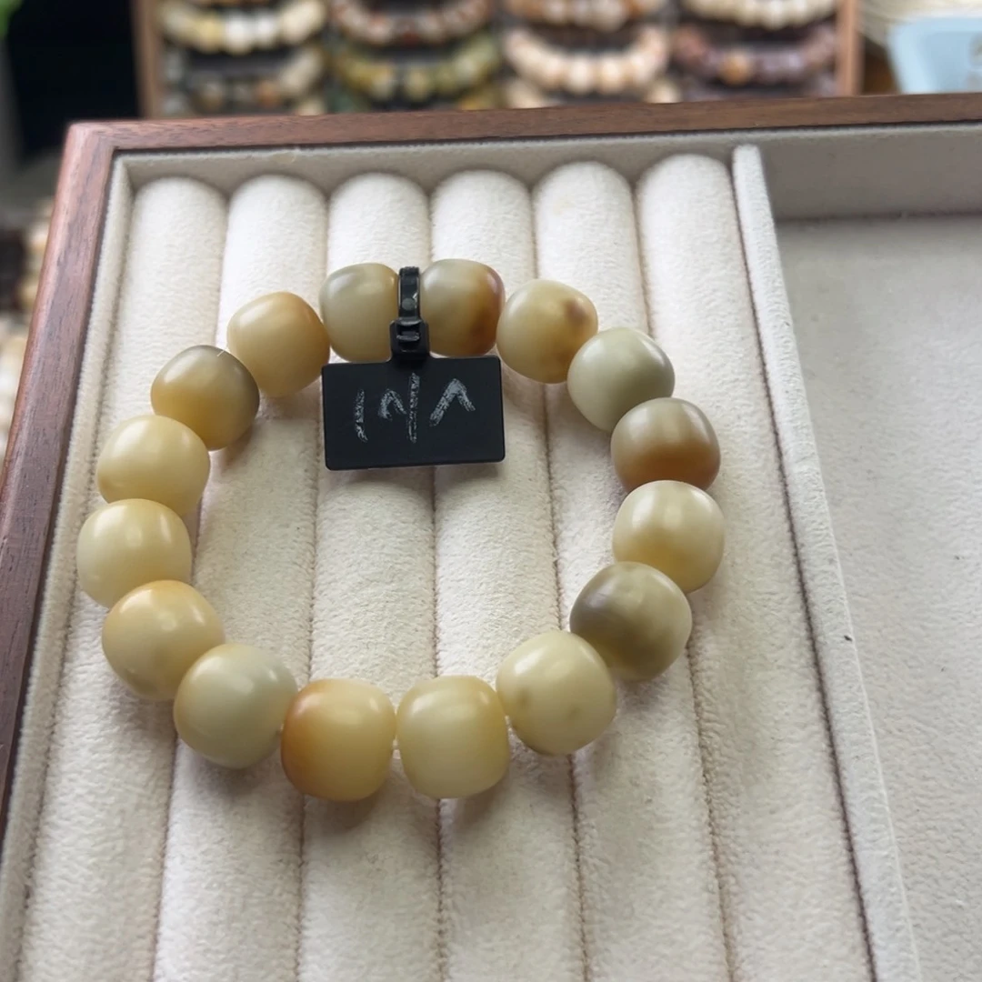 菩提根/象牙果手串卡14桶珠干磨微瑕开播福利