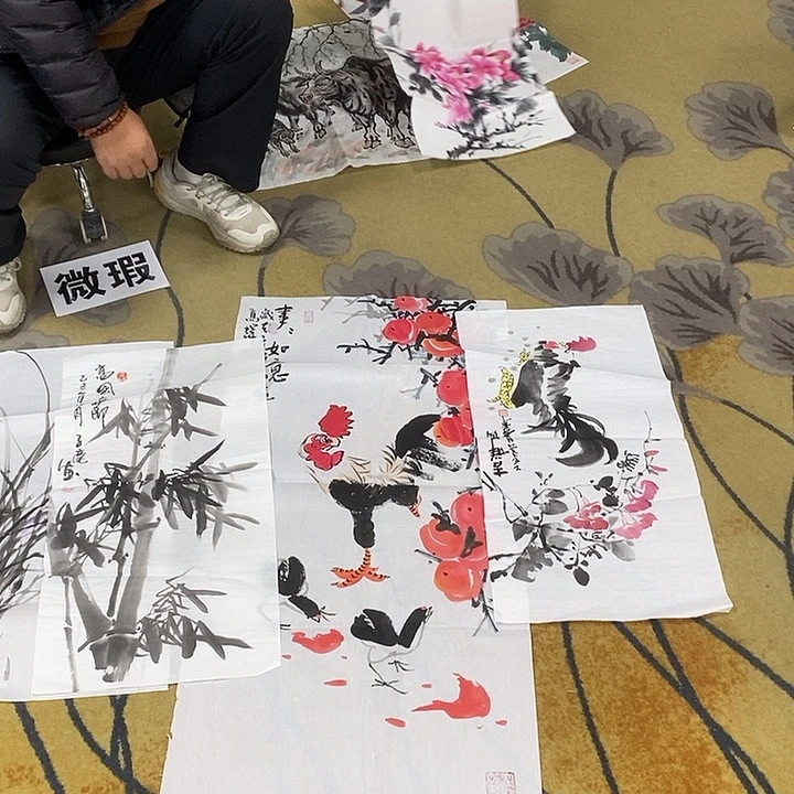 r***y国画放漏作品手绘画芯