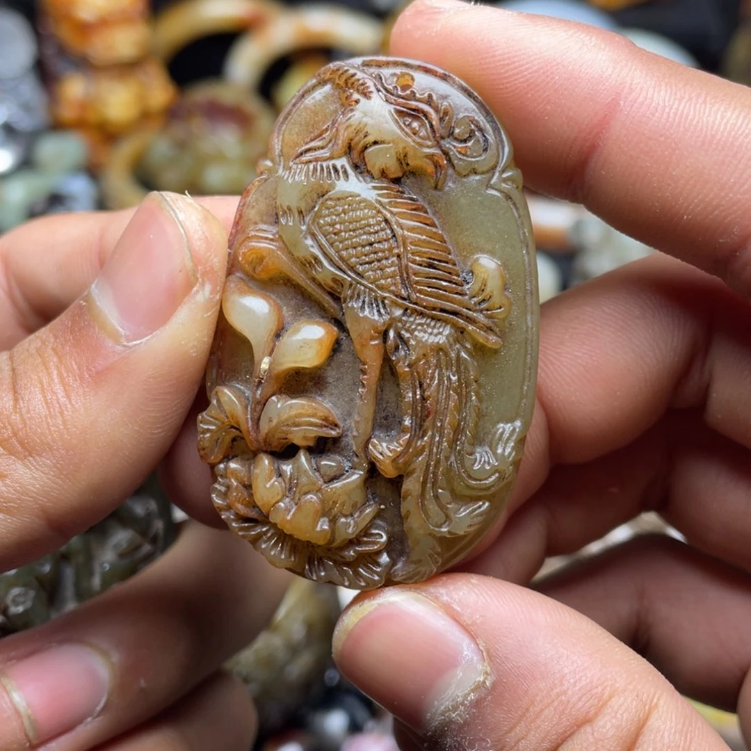 和田玉（糖玉）挂件未镶嵌