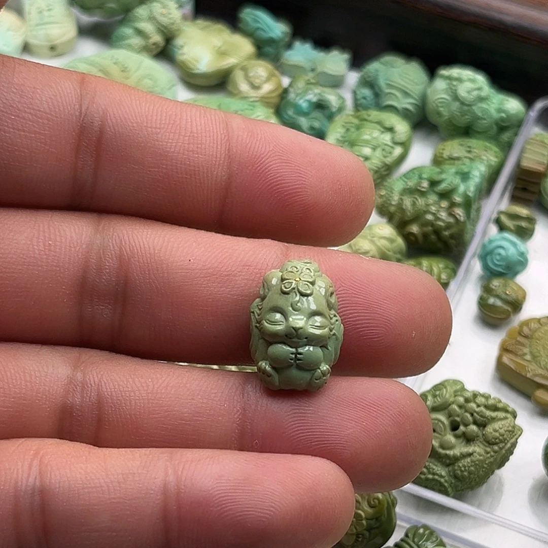 绿松石未镶嵌吊坠(不含链)