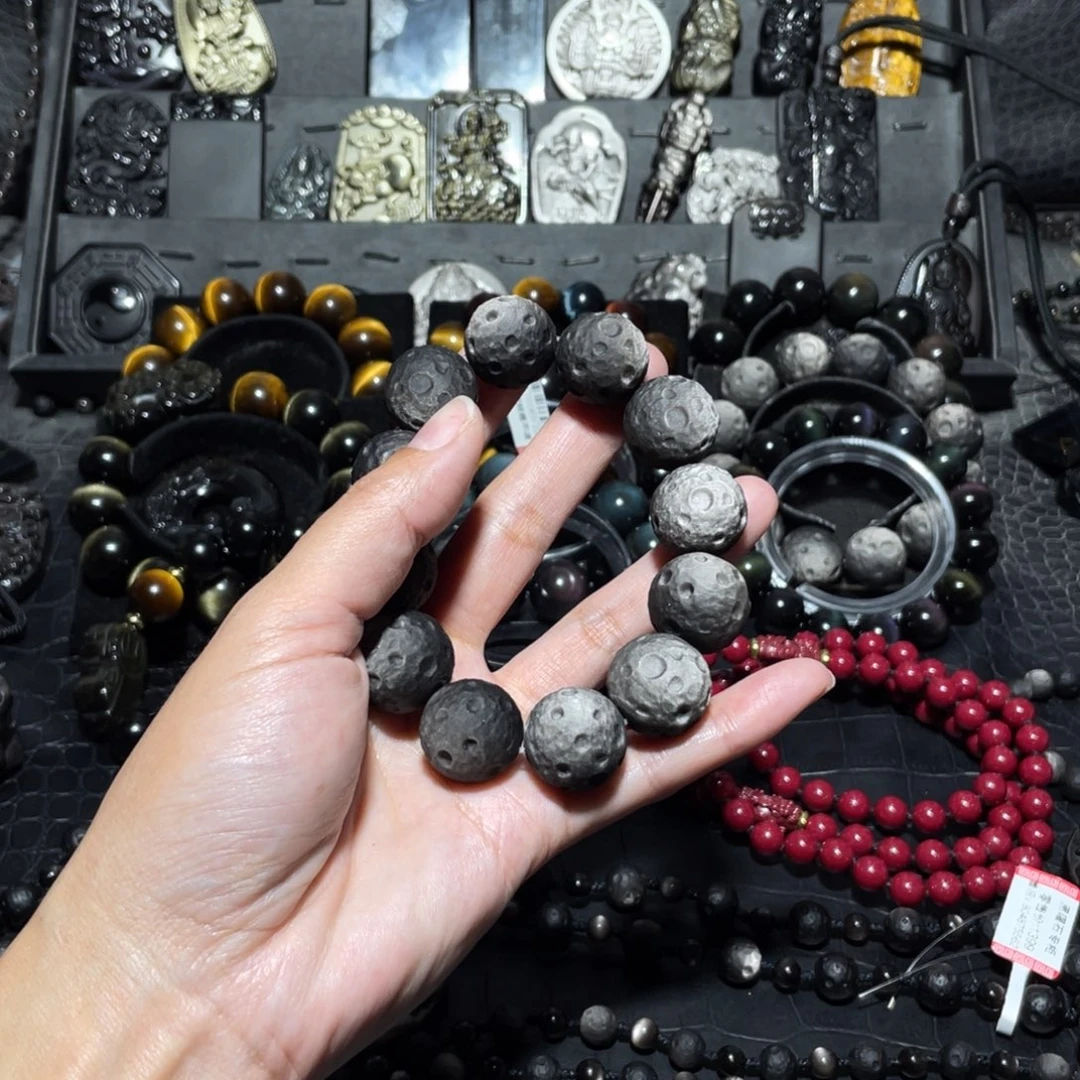 黑曜岩手链未镶嵌李*