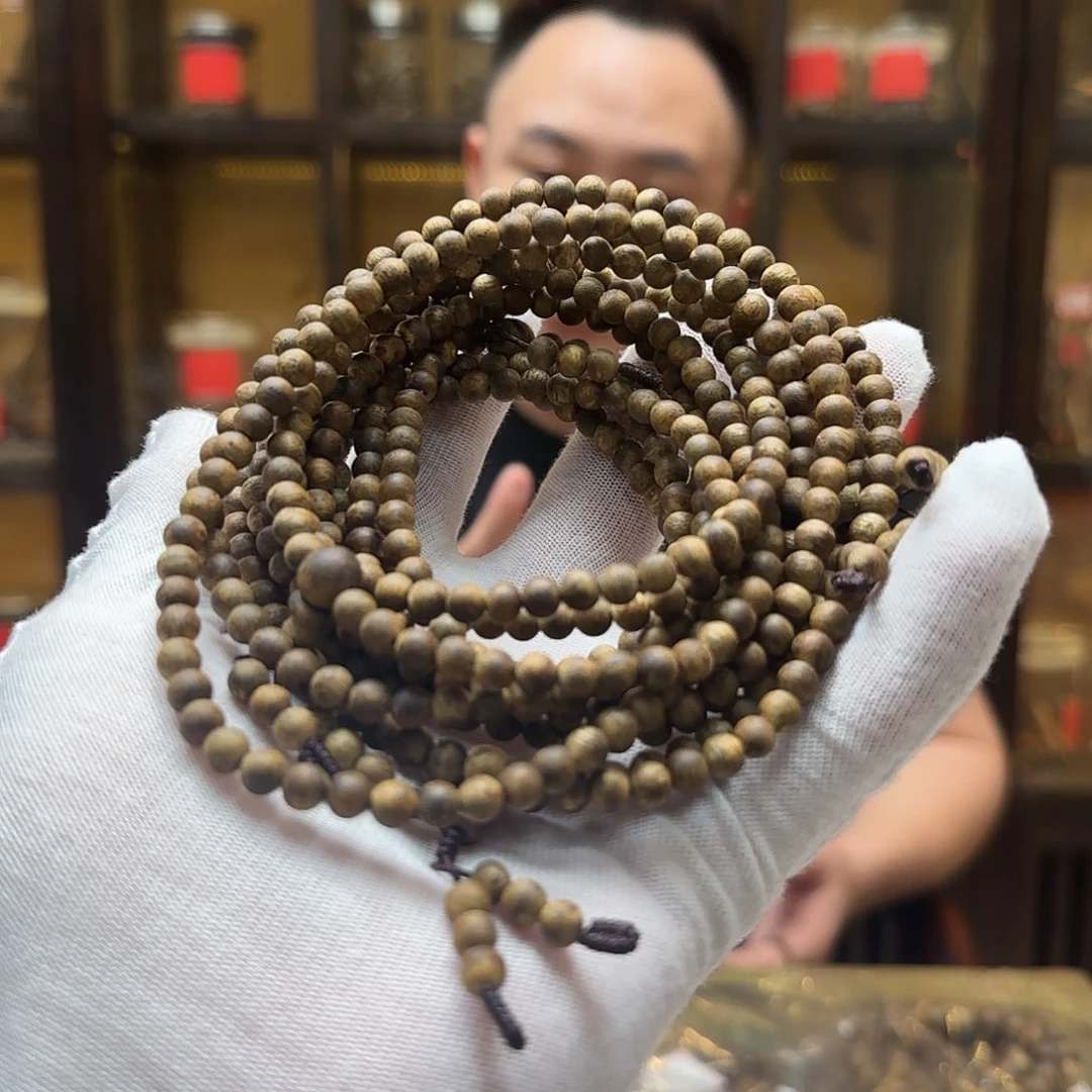 沉香手串国香棋楠老白棋05mm9g多圈多样性发一串