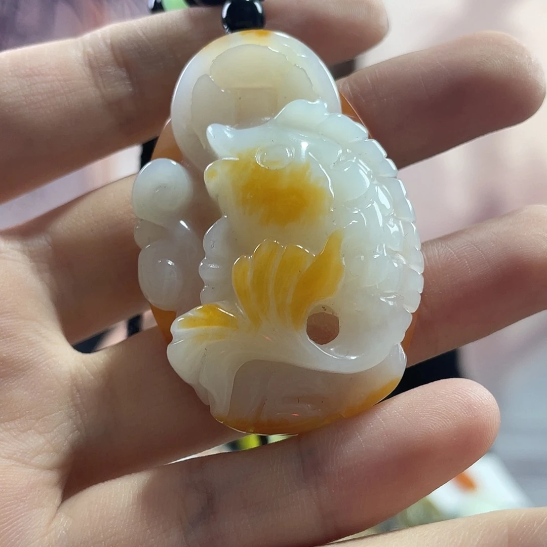 蛇纹石玉未镶嵌吊坠(赠链)